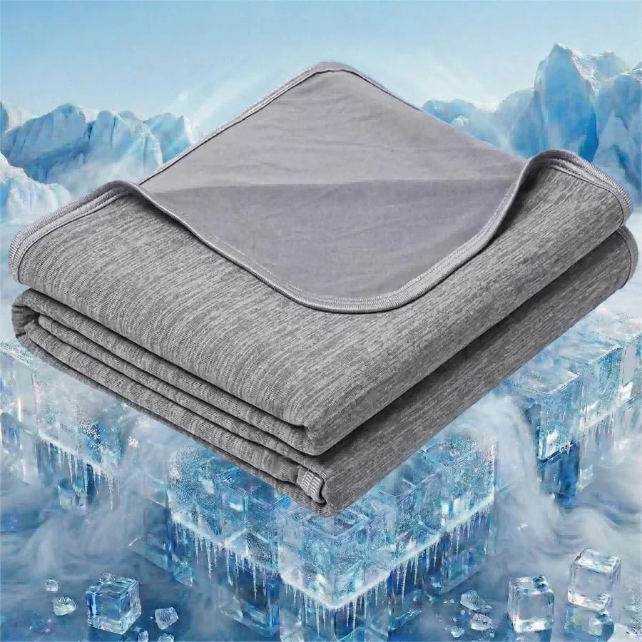 Cooling Blanket for Hot Sleepers, Breathable Thin Summer Blanket Queen Size 90x90, Absorbs Body Heat for Night Sweats Relief
Cooling Blanket for Hot Sleepers, Breathable Thin Summer Blanket Queen Size 90x90, Absorbs Body Heat for Night Sweats Relief