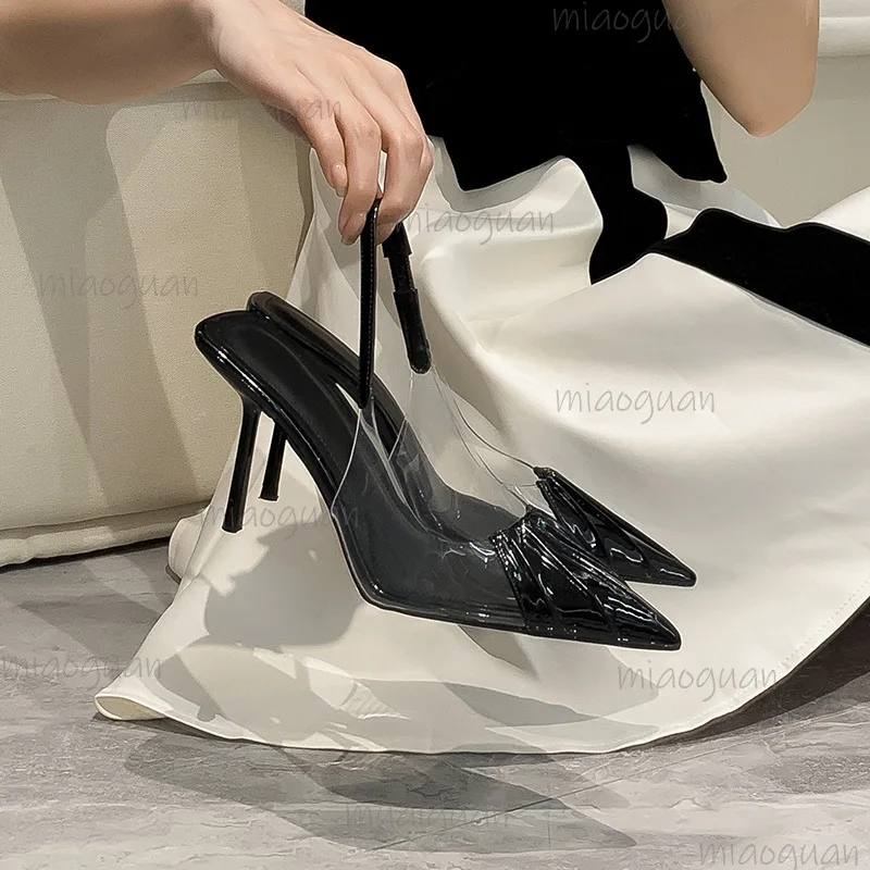 2026 New Pointy Versatile Heels Shoes Commuting Sexy PVC Transparent Film Black Patent Leather High Heel Sandals Party Wedding
2026 New Pointy Versatile Heels Shoes Commuting Sexy PVC Transparent Film Black Patent Leather High Heel Sandals Party Wedding