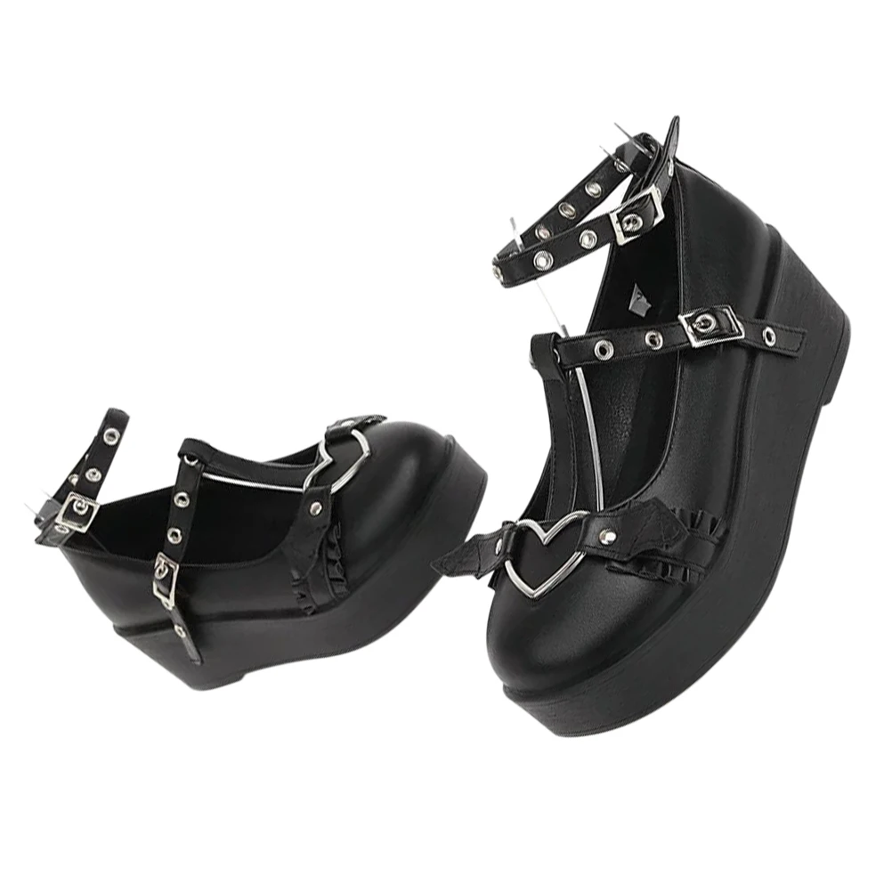 Fashionable Heel Toe Black Thick Sole PU Women Footwear Women Shoes Flat Shoes Girl Child Footwear
Fashionable Heel Toe Black Thick Sole PU Women Footwear Women Shoes Flat Shoes Girl Child Footwear