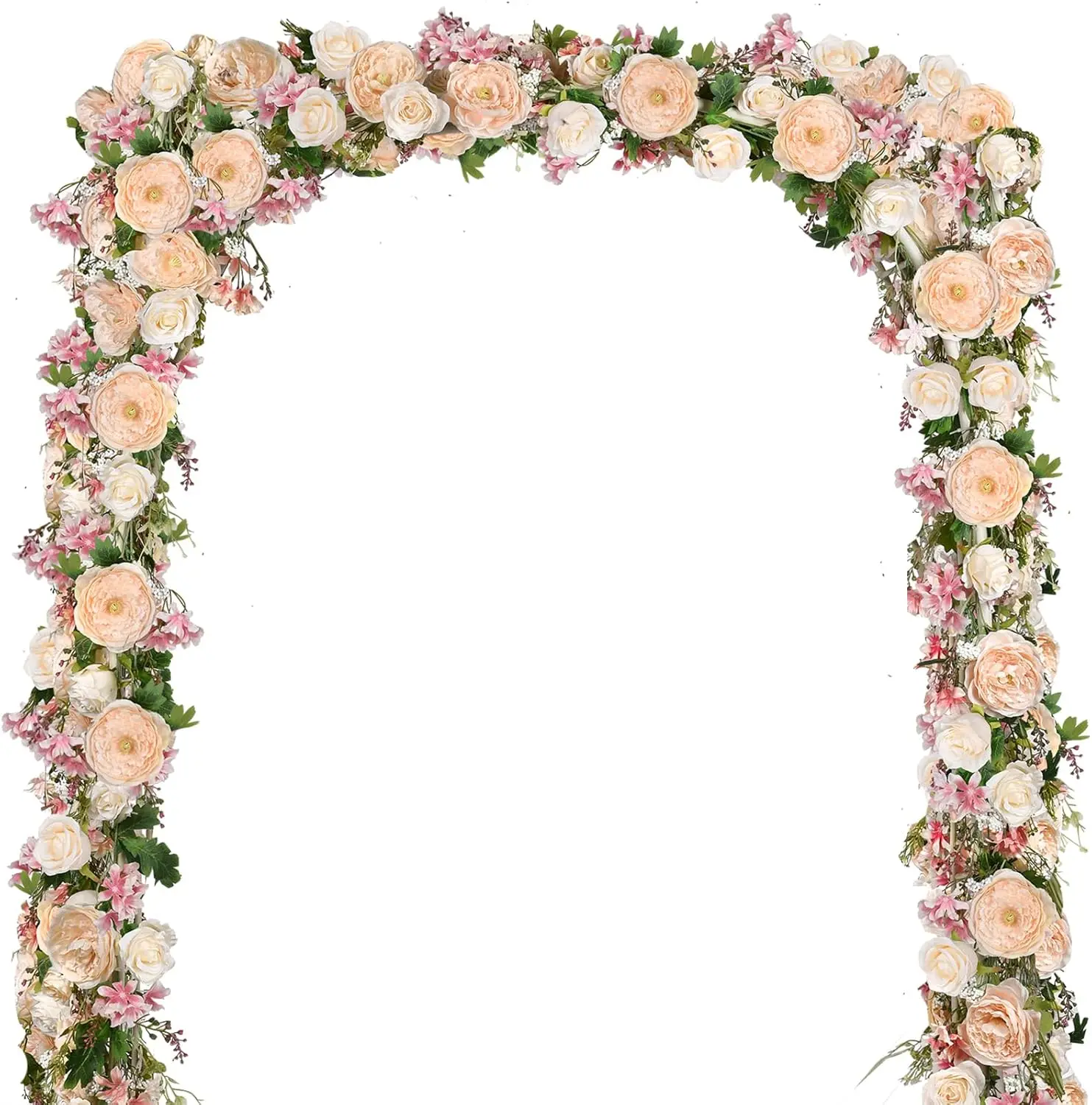 2 Pack Artificial Peony Flower Garland - 6ft Silk Peony Garland Flower Vine Champagne Peony Silk Roses Flowers for Weddi
2 Pack Artificial Peony Flower Garland - 6ft Silk Peony Garland Flower Vine Champagne Peony Silk Roses Flowers for Weddi