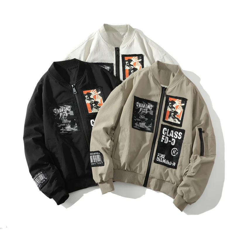 Large Size Men's Casual Baseball Collar Jaet Autumn New Sle Korean Version Loose Fit Polyester Fiber Long Sve Zipper
Large Size Men's Casual Baseball Collar Jaet Autumn New Sle Korean Version Loose Fit Polyester Fiber Long Sve Zipper