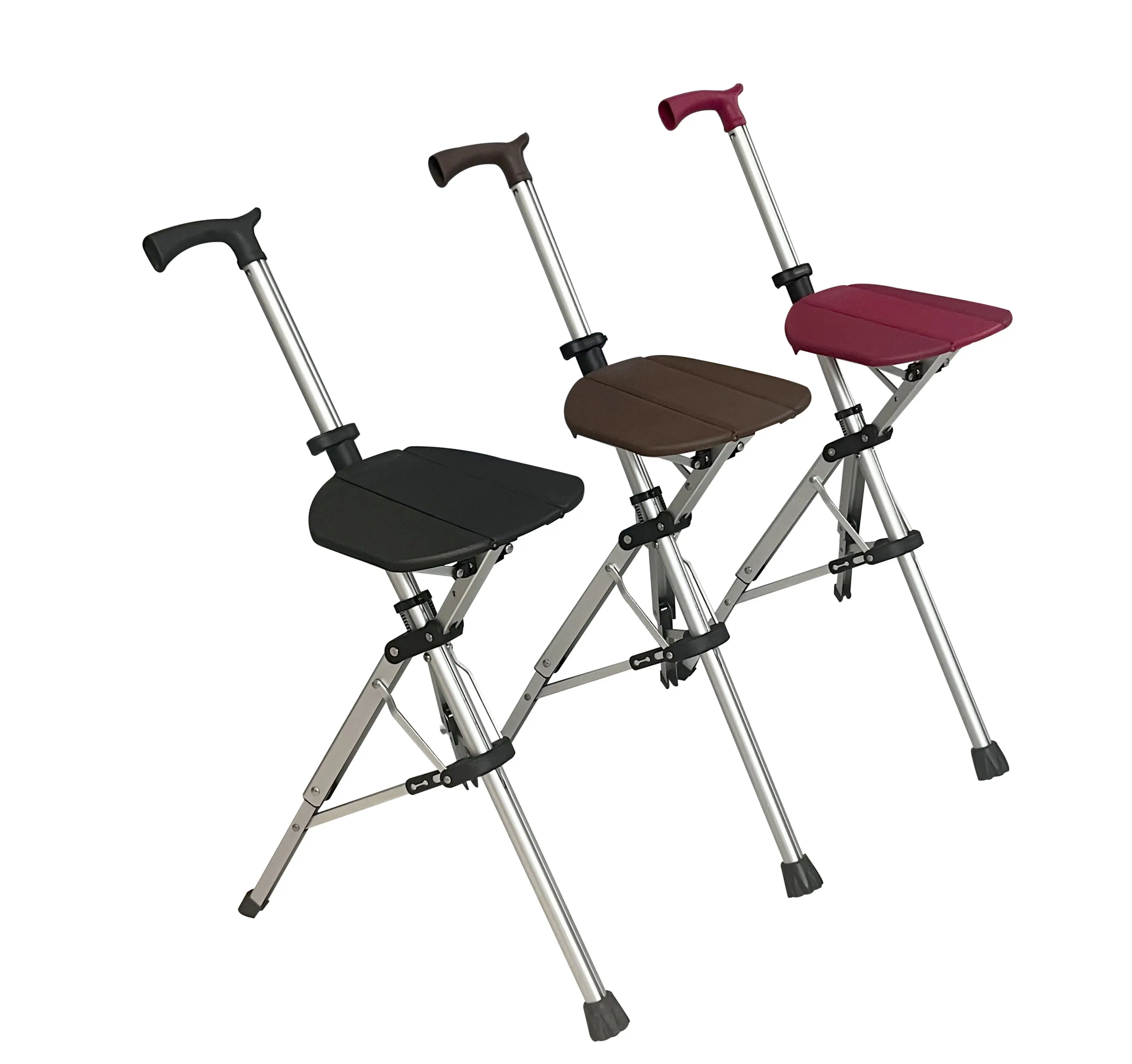 Folding Walking Stick, Aluminum Alloy Cane with Seat, 32 in Portable Walking Seat, Lightweight Hiking Crutch Chair for Elderly
Folding Walking Stick, Aluminum Alloy Cane with Seat, 32 in Portable Walking Seat, Lightweight Hiking Crutch Chair for Elderly