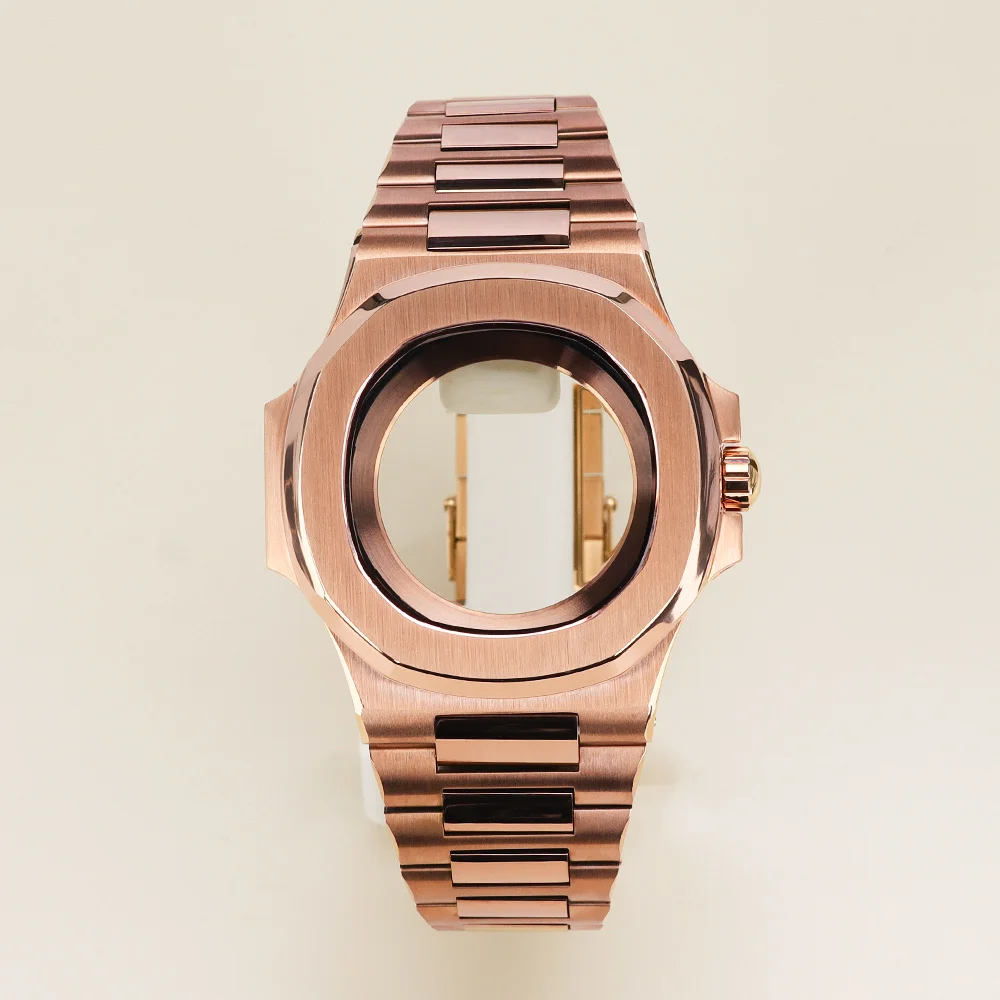 Rose Gold 40mm Watch Case Parts WatchBand For Modified Nautilus Seiko NH34 NH35 NH36 NH38 Movement Sapphire Crystal Glass 30.8mm
Rose Gold 40mm Watch Case Parts WatchBand For Modified Nautilus Seiko NH34 NH35 NH36 NH38 Movement Sapphire Crystal Glass 30.8mm