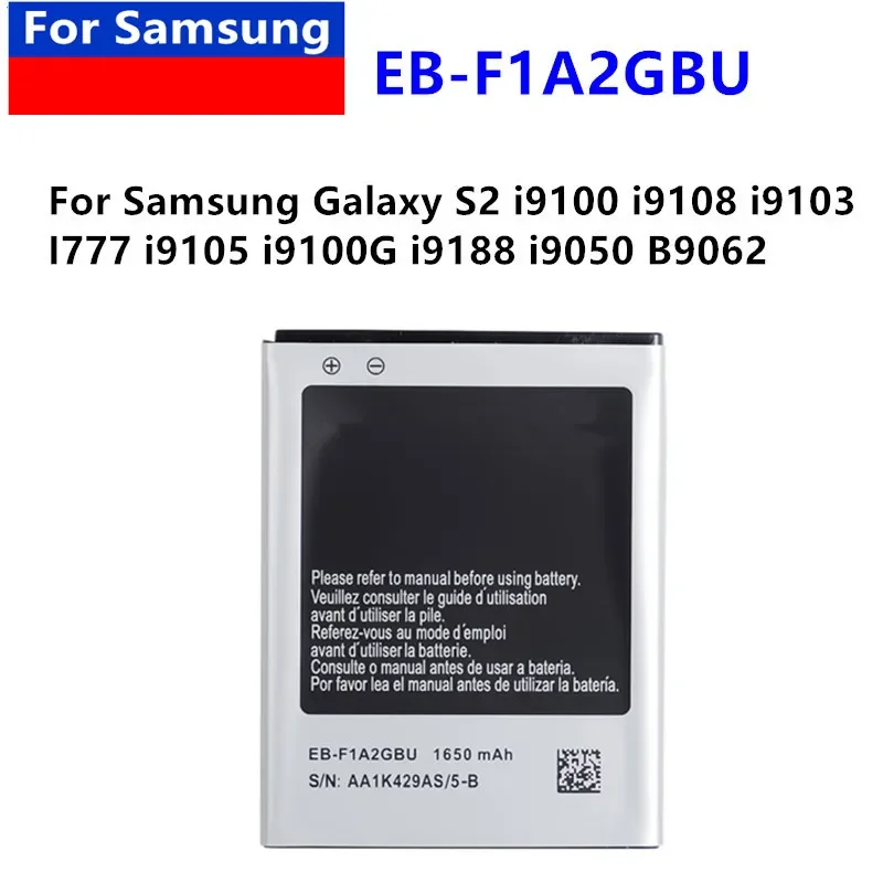 EB-F1A2GBU For Samsung NEW Replacement Battery I9103 I9100 I9050 I9108 I777 B9062 EB 524759 VA EB. 524759 VU EB. 524759 VK 1650
EB-F1A2GBU For Samsung NEW Replacement Battery I9103 I9100 I9050 I9108 I777 B9062 EB 524759 VA EB. 524759 VU EB. 524759 VK 1650