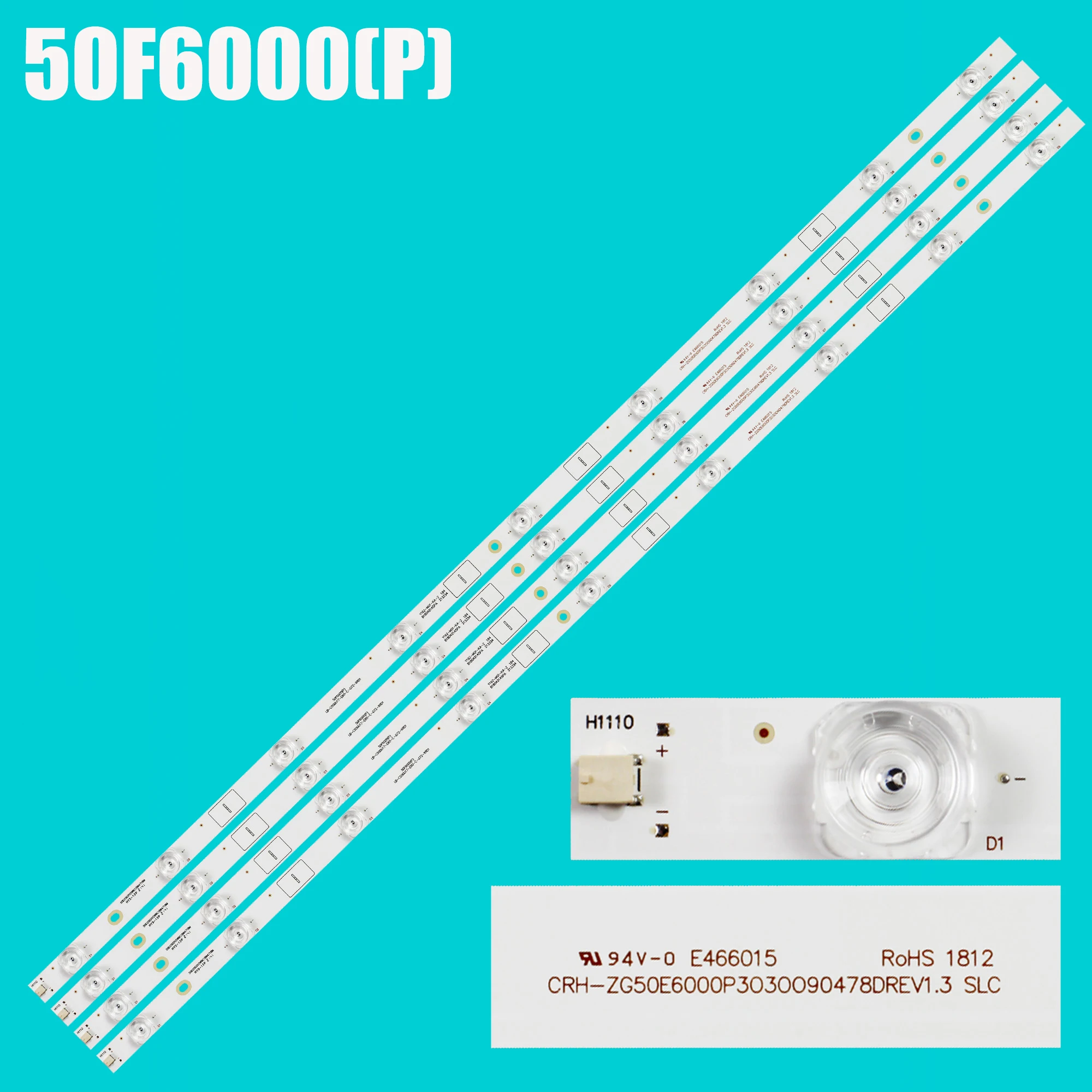 LED strip for TE-50F6100P E4SFT5017 E2SW5018 P8Q0H E4SW5017RKU LB-C500U17-E60 CRH-ZG50E6000P3030090478DREV1.3
LED strip for TE-50F6100P E4SFT5017 E2SW5018 P8Q0H E4SW5017RKU LB-C500U17-E60 CRH-ZG50E6000P3030090478DREV1.3