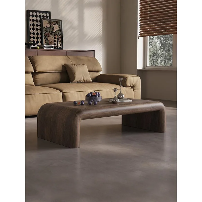 Art coffee table living room small apartment creative high-end black walnut home minimalist designer
Art coffee table living room small apartment creative high-end black walnut home minimalist designer