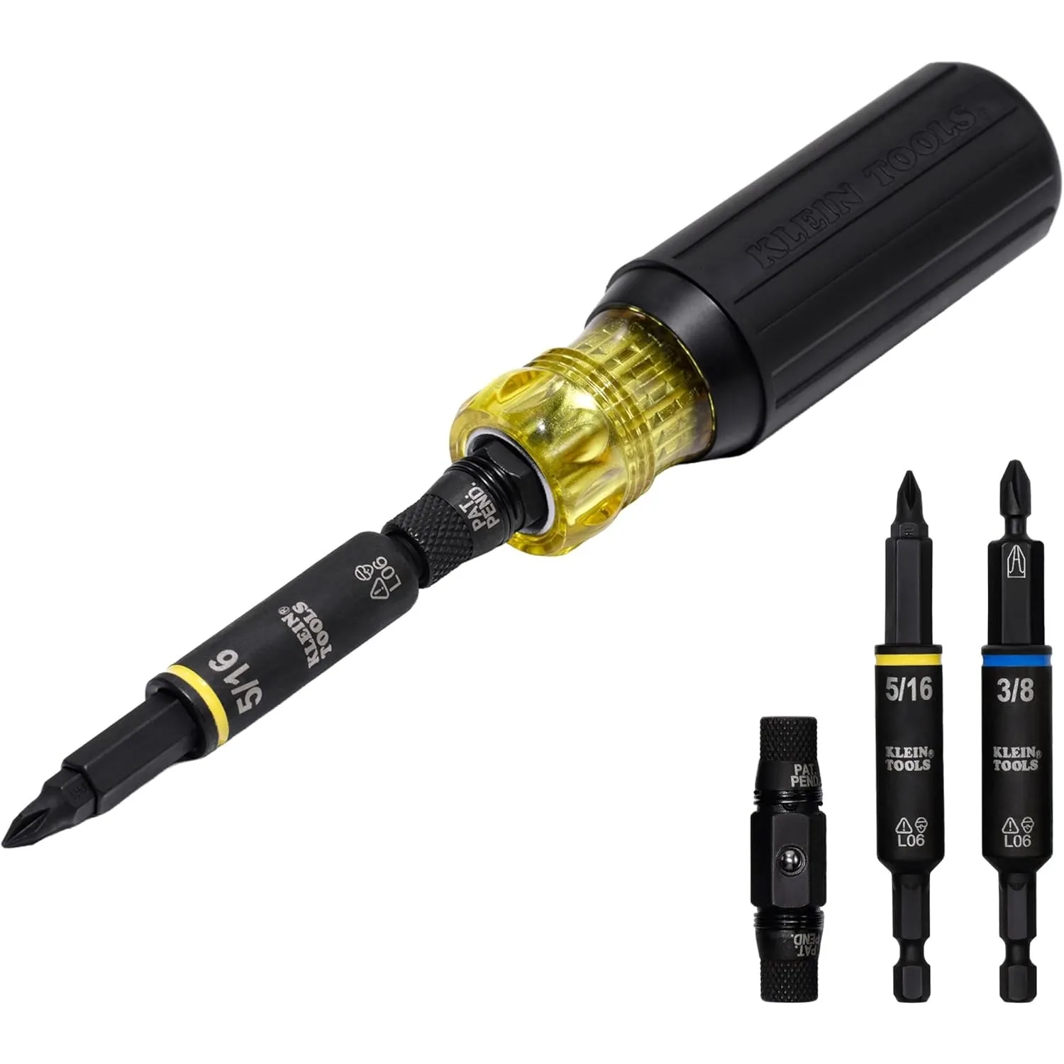 Multi-Bit Screwdriver/Nut Driver, Impact Rated 11-in-1 Tool with Phillips, Slotted, Square and Torx Tips
Multi-Bit Screwdriver/Nut Driver, Impact Rated 11-in-1 Tool with Phillips, Slotted, Square and Torx Tips