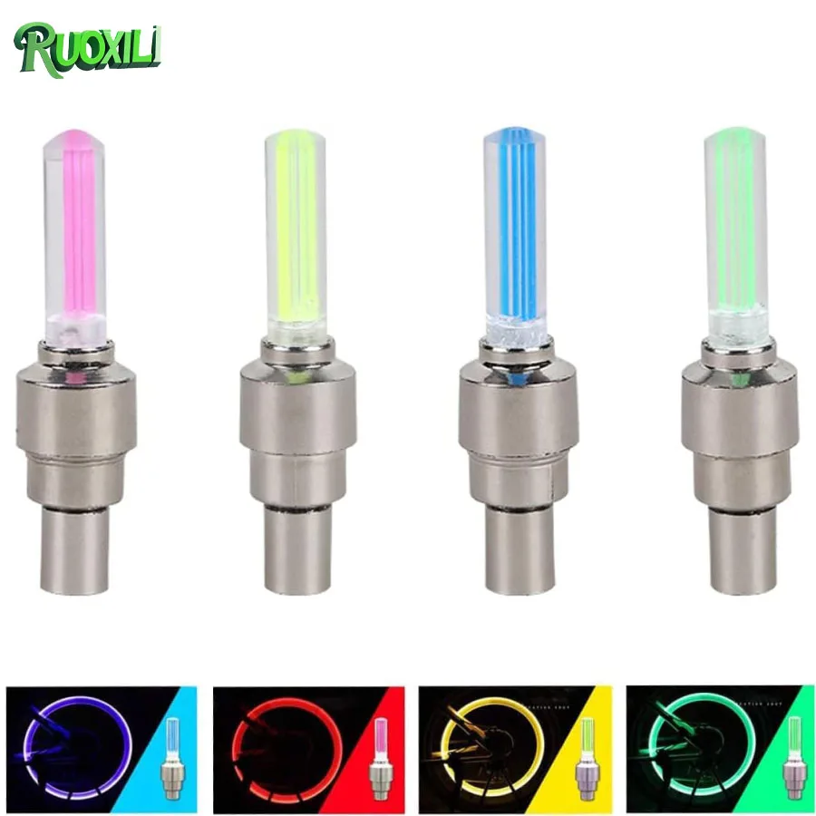 4pairs Luminous Tire Valve Stem Caps LED Waterproof Bicycle Wheel Lights Neon Glow in The Dark Cool Safe Accessories
4pairs Luminous Tire Valve Stem Caps LED Waterproof Bicycle Wheel Lights Neon Glow in The Dark Cool Safe Accessories