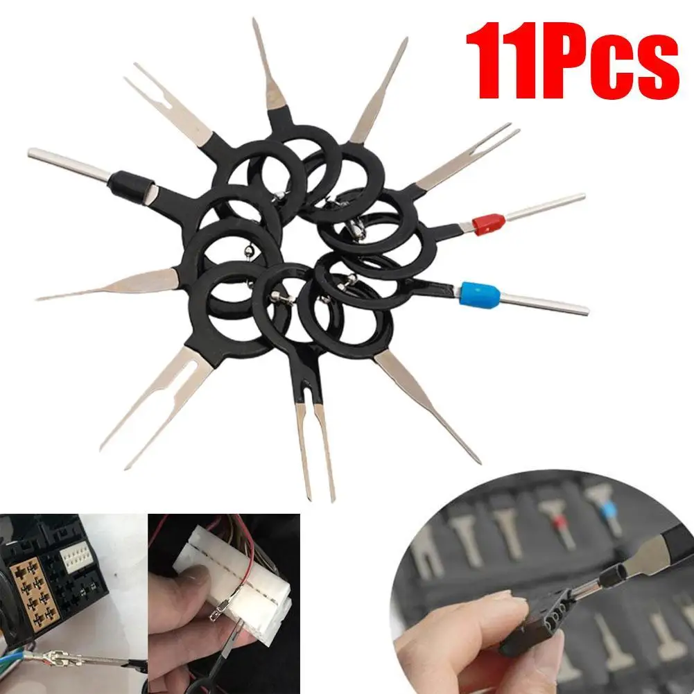 11pcs Car Terminal Removal Tool Wire Plug Connector Extractor Puller Release Pin Extractor Kit For Car Plug Repair Tool
11pcs Car Terminal Removal Tool Wire Plug Connector Extractor Puller Release Pin Extractor Kit For Car Plug Repair Tool
