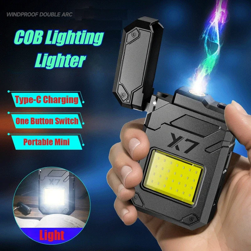New Multifunctional Electric Heating Wire Lighter Keychain Light Windproof Outdoor with Flashlight Cigarette Lighters & Smoking
New Multifunctional Electric Heating Wire Lighter Keychain Light Windproof Outdoor with Flashlight Cigarette Lighters & Smoking