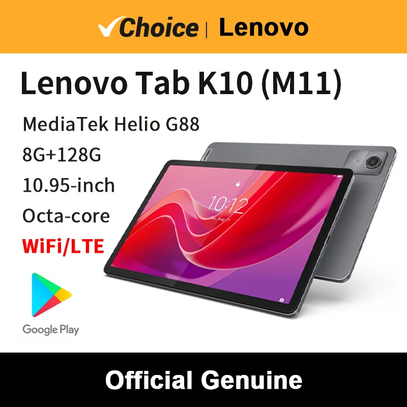 2025 Lenovo Zhaoyang Tab K10 (M11) 10.95" Tablet MediaTek Helio G88 90Hz 7040mAh Android WiFi LTE 10W Charger
2025 Lenovo Zhaoyang Tab K10 (M11) 10.95" Tablet MediaTek Helio G88 90Hz 7040mAh Android WiFi LTE 10W Charger