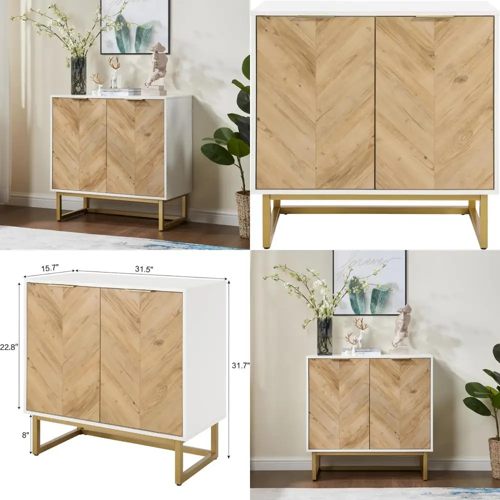 elegant white and gold double door cabinet - chic buffet sideboard for living, dining, and entry spaces
elegant white and gold double door cabinet - chic buffet sideboard for living, dining, and entry spaces