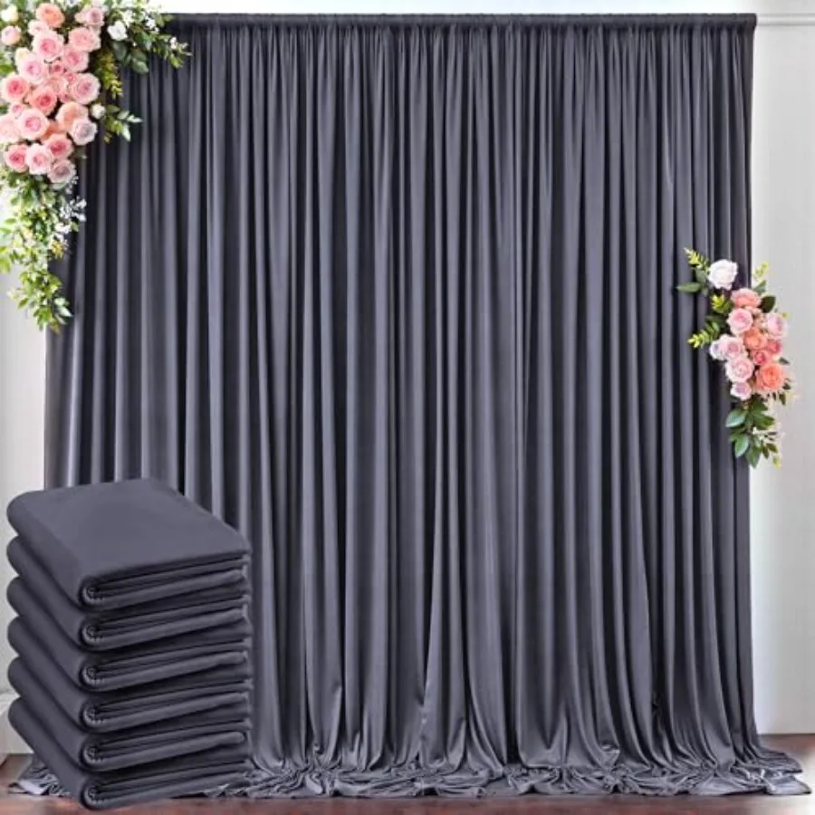 30 ft x 10 ft Wrinkle Free Charcoal Polyester Backdrop Curtain for Parties, Dark Grey Photo Backdrop Drapes for Baby Shower Wed
30 ft x 10 ft Wrinkle Free Charcoal Polyester Backdrop Curtain for Parties, Dark Grey Photo Backdrop Drapes for Baby Shower Wed
