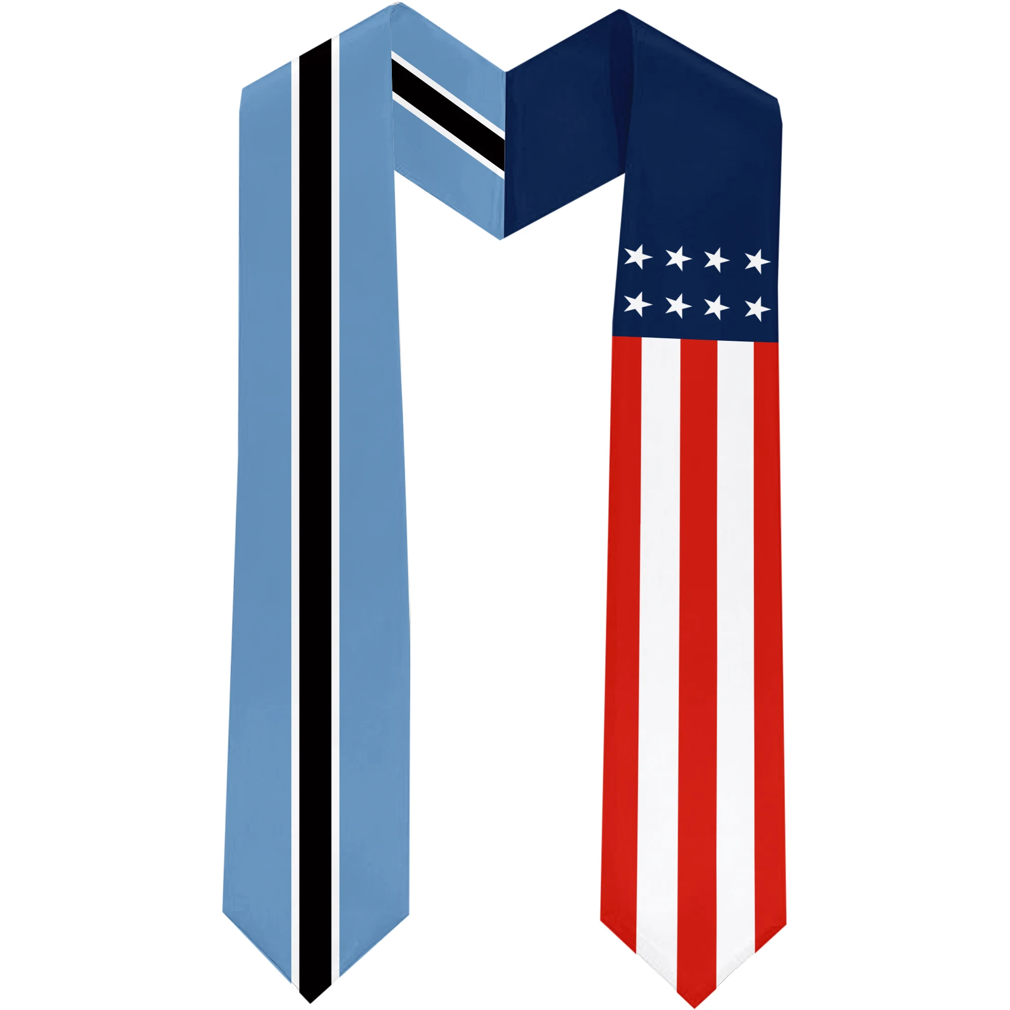13x180cm USA And Botswana Flag Graduation Sash Bachelor Gown Accessory Graduation Sash Scarf
13x180cm USA And Botswana Flag Graduation Sash Bachelor Gown Accessory Graduation Sash Scarf