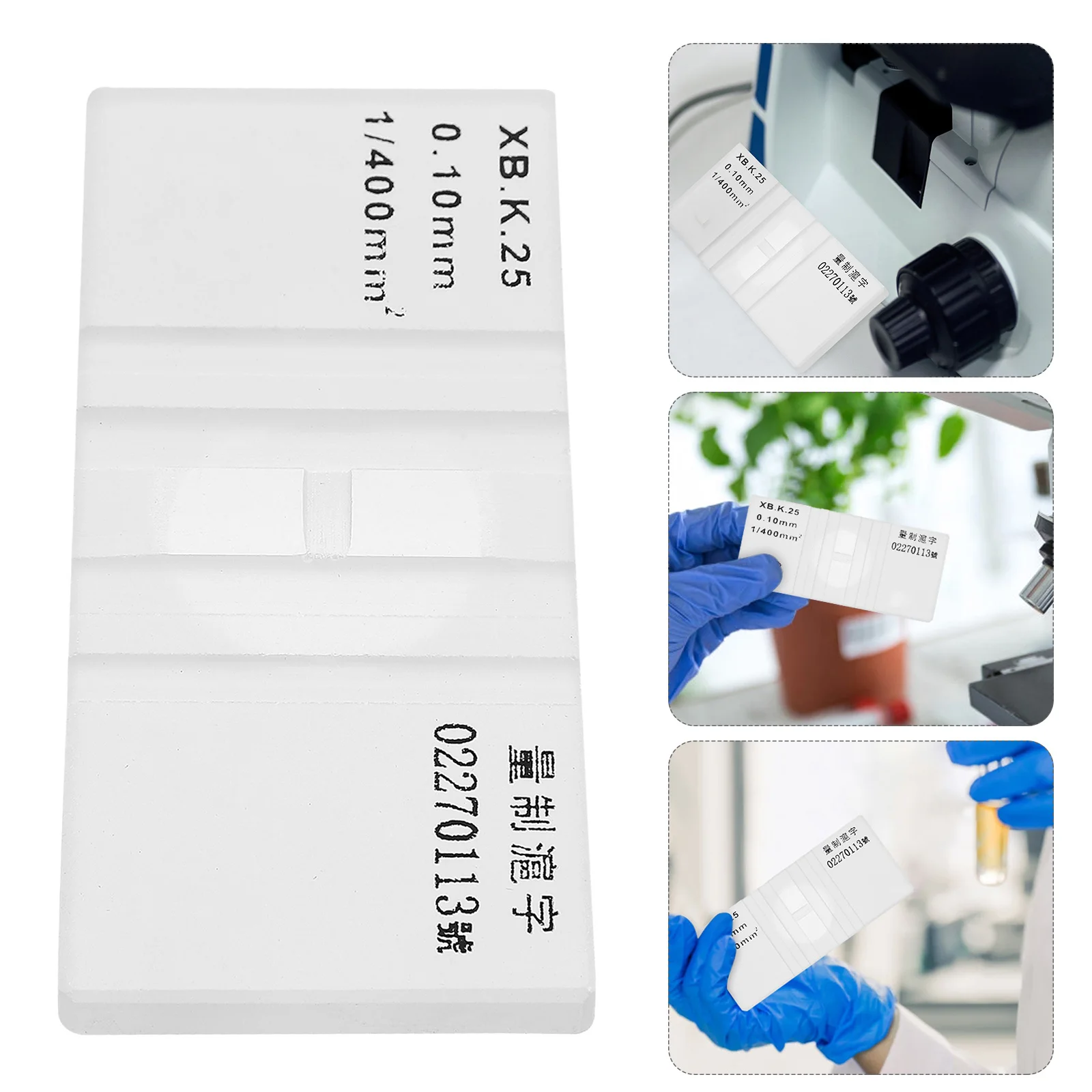 1 pc Laboratory Hemocytometer Blood Counting Board Cell Counting Chamber For Labs Plastic Compatible With Standard Microscopes 
1 pc Laboratory Hemocytometer Blood Counting Board Cell Counting Chamber For Labs Plastic Compatible With Standard Microscopes