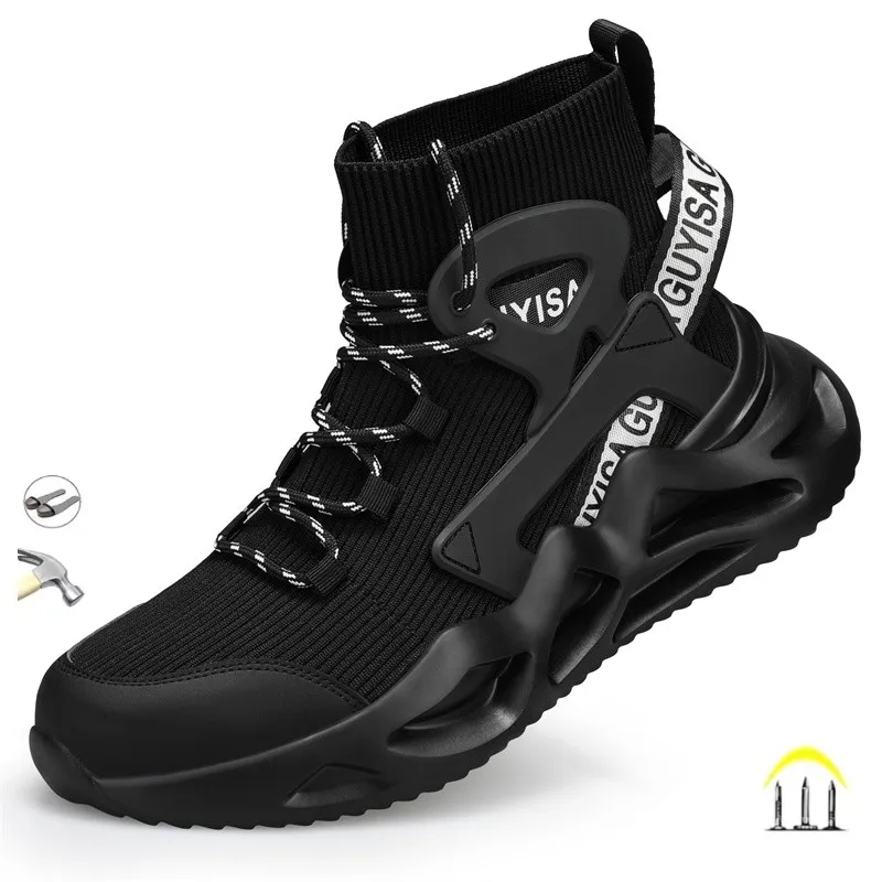 Comfortable Men's High Top Safety Boots Lightweight Breathable Steel Toe cap Anti Piercing outdoor Work Shoes Protective Shoes
Comfortable Men's High Top Safety Boots Lightweight Breathable Steel Toe cap Anti Piercing outdoor Work Shoes Protective Shoes