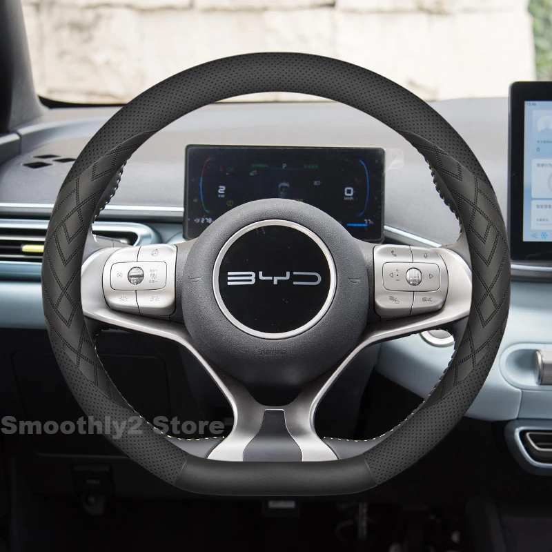 Leather Car Steering Wheel Cover For BYD Dolphin Surf Seagull 2023-2025 Non-slip Auto interior byd Dolphin Mini Accessories 2025
Leather Car Steering Wheel Cover For BYD Dolphin Surf Seagull 2023-2025 Non-slip Auto interior byd Dolphin Mini Accessories 2025