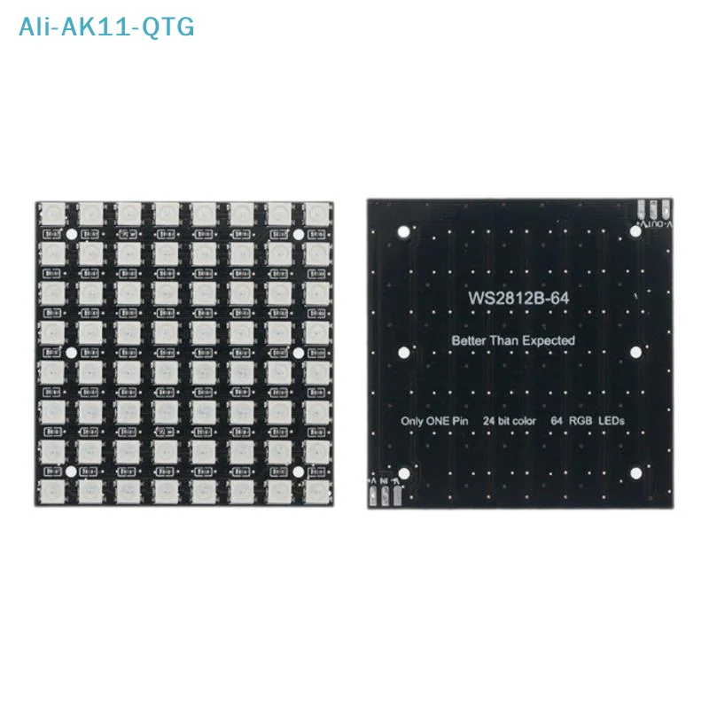 NEW HOT! 1Pc Built In Full-color Driver Color Light Development Board WS2812 LED 5050 RGB 8x8 64 Bit LED Matrix Module
NEW HOT! 1Pc Built In Full-color Driver Color Light Development Board WS2812 LED 5050 RGB 8x8 64 Bit LED Matrix Module