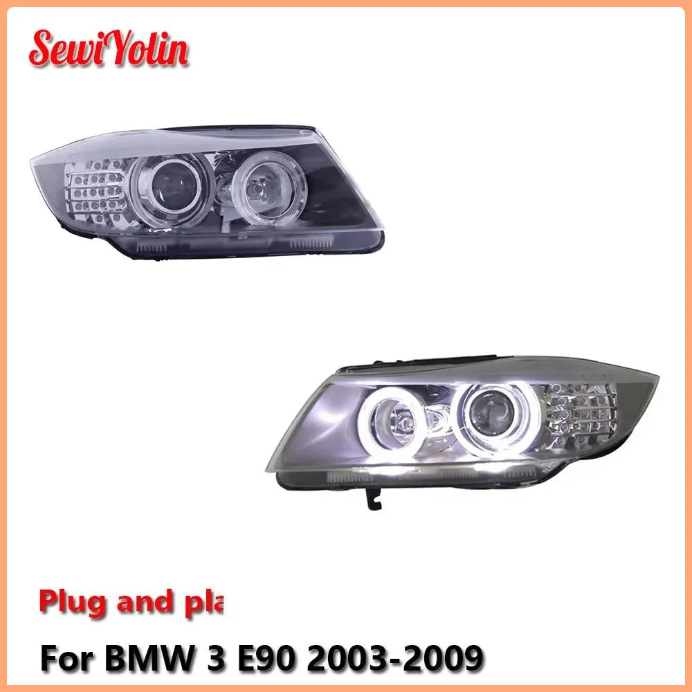 Автомобильные светодиодные фары в сборе для BMW 3 E90 2003-2009, авто противотуманные фары DRL, стоп-сигнал поворота Plug and Play
Автомобильные светодиодные фары в сборе для BMW 3 E90 2003-2009, авто противотуманные фары DRL, стоп-сигнал поворота Plug and Play