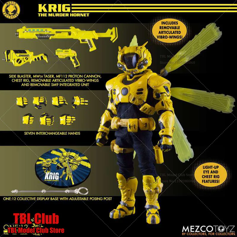 In Stock Original Mezco Toys 1/12 Scale Collectible The Murder Hornet Krig Anime Action Collection Figures Christmas Toy Gifts
In Stock Original Mezco Toys 1/12 Scale Collectible The Murder Hornet Krig Anime Action Collection Figures Christmas Toy Gifts