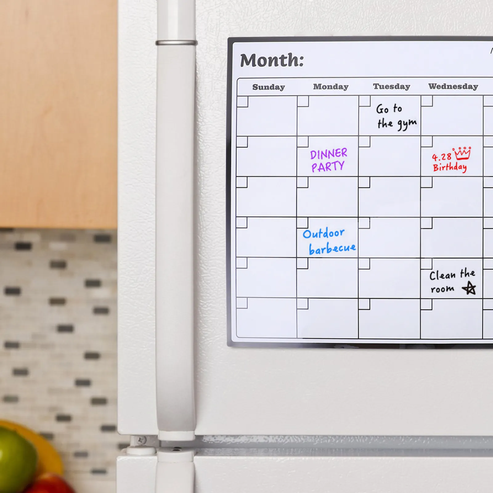 Magnetic Monthly Planner Calendar Dry Erase Whiteboard Schedule Planner Fridge Calendar Reusable Erasable Note Board for Office
Magnetic Monthly Planner Calendar Dry Erase Whiteboard Schedule Planner Fridge Calendar Reusable Erasable Note Board for Office