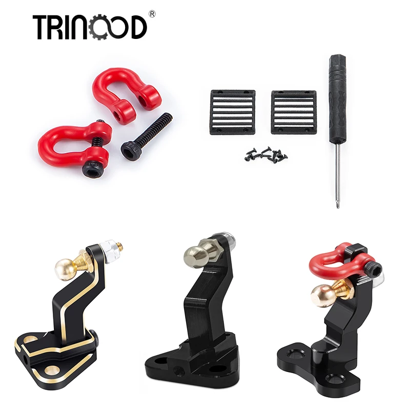 TRINOOD Metal Rear Bumper Tow Trailer Hook/Front Light Protection Cover for TRX4-M Defender 1/18 RC Crawler Car Upgrades
TRINOOD Metal Rear Bumper Tow Trailer Hook/Front Light Protection Cover for TRX4-M Defender 1/18 RC Crawler Car Upgrades