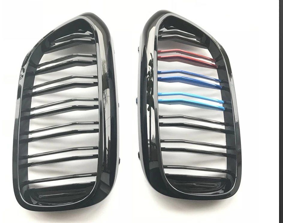 Fit for BMW 5 Series G30 G38 2018 car mid-net styling modification A pair of bright black M color double splint front kidneys
Fit for BMW 5 Series G30 G38 2018 car mid-net styling modification A pair of bright black M color double splint front kidneys