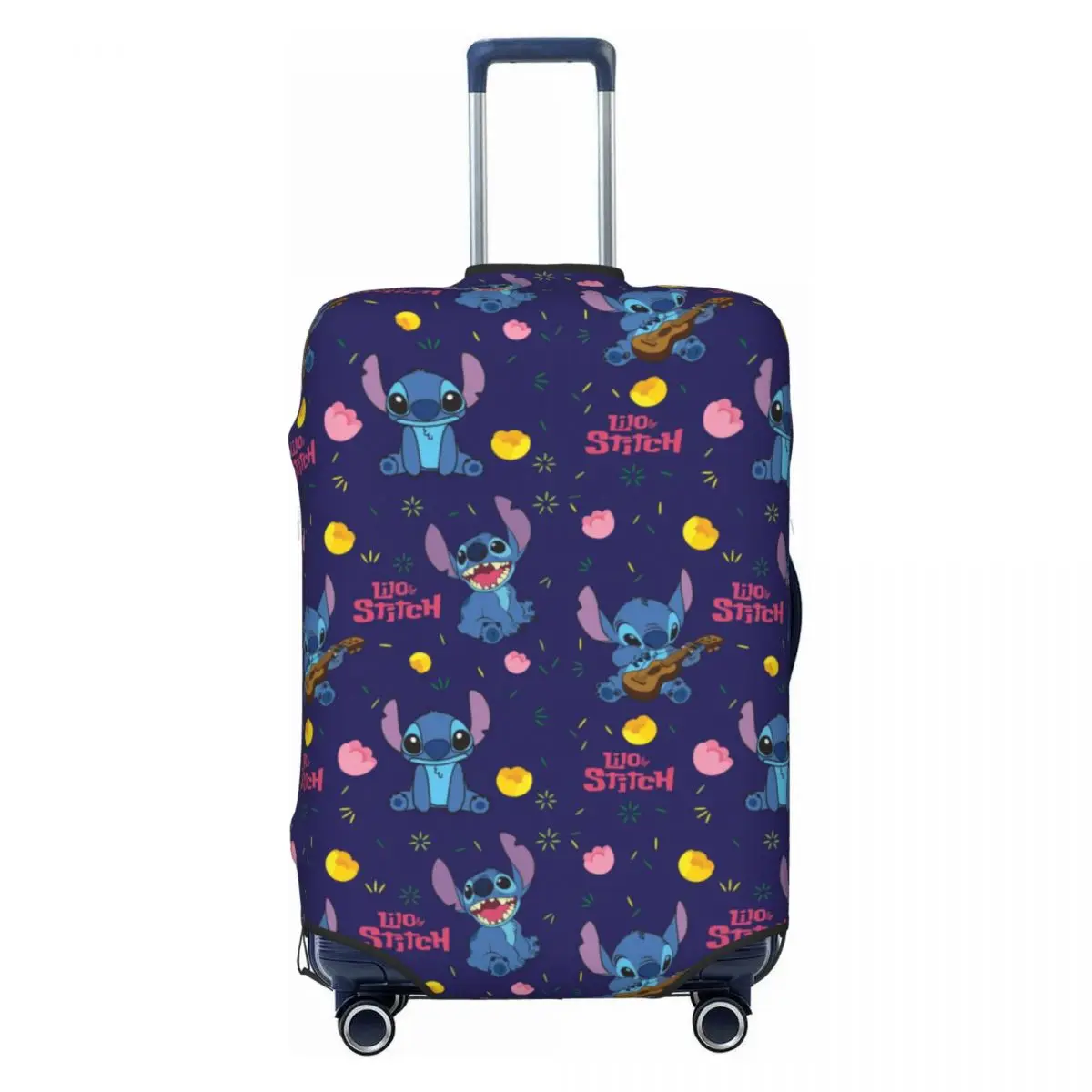 Cute Blue Lilo Stitch Pattern Luggage Cover Protector Washable Animated Cartoon Travel Suitcase Covers 
Cute Blue Lilo Stitch Pattern Luggage Cover Protector Washable Animated Cartoon Travel Suitcase Covers