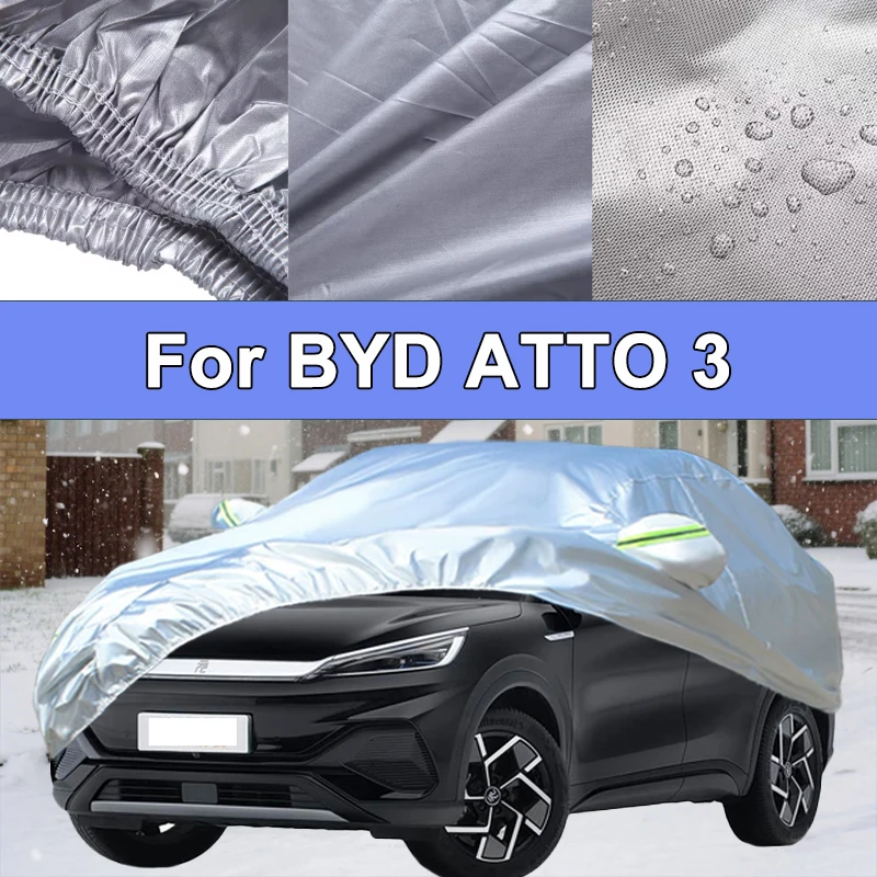 Custom Fit For ATTO 3 Car Covers Anti-Dust Thermal Reflective Waterproof All-Weather Protection Exterior Auto Accessories
Custom Fit For ATTO 3 Car Covers Anti-Dust Thermal Reflective Waterproof All-Weather Protection Exterior Auto Accessories