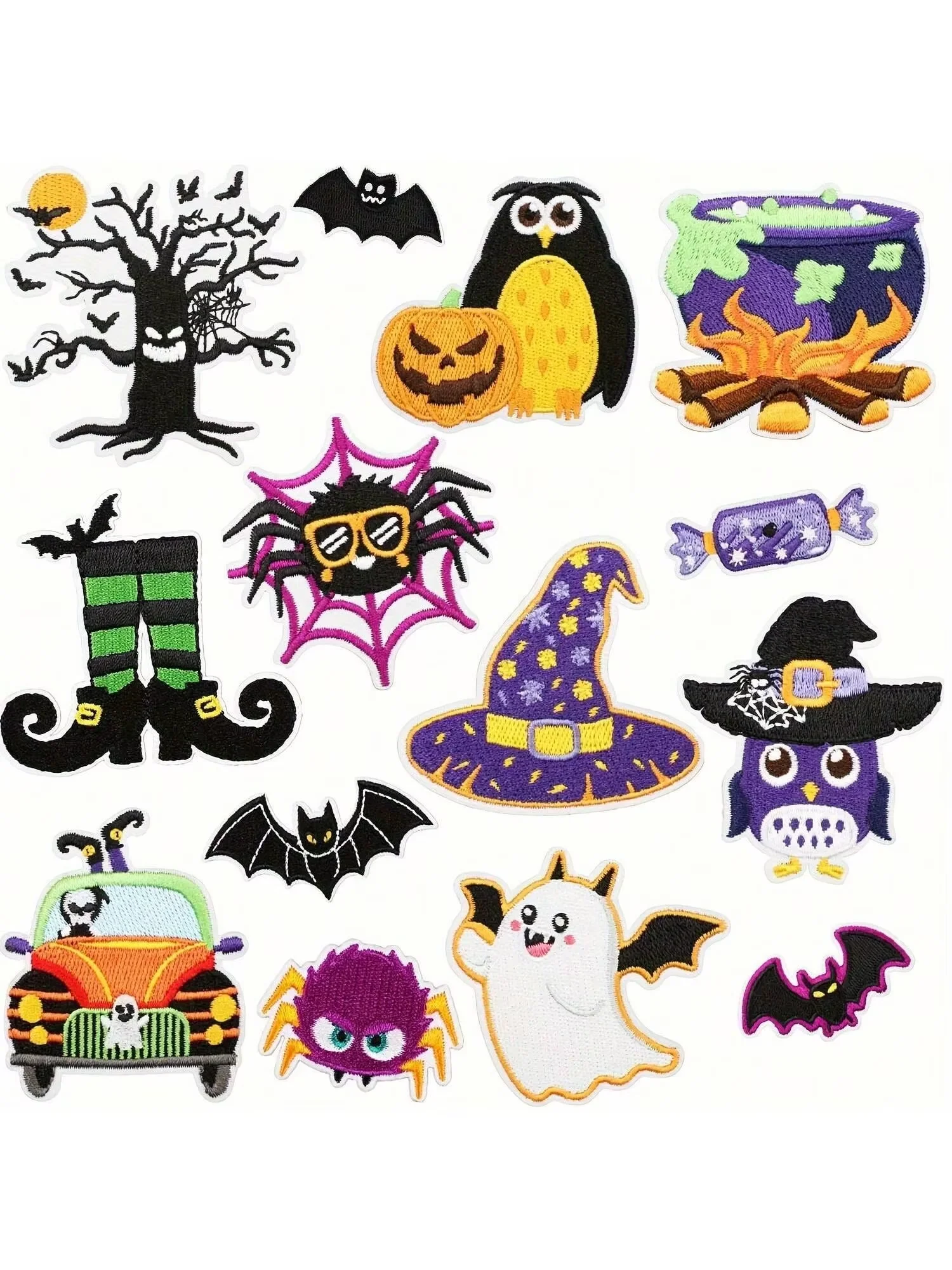 14pcs Thriller Theme Iron-on/Sew-on Embroidered Patches for DIY Clothing & Decor.
14pcs Thriller Theme Iron-on/Sew-on Embroidered Patches for DIY Clothing & Decor.