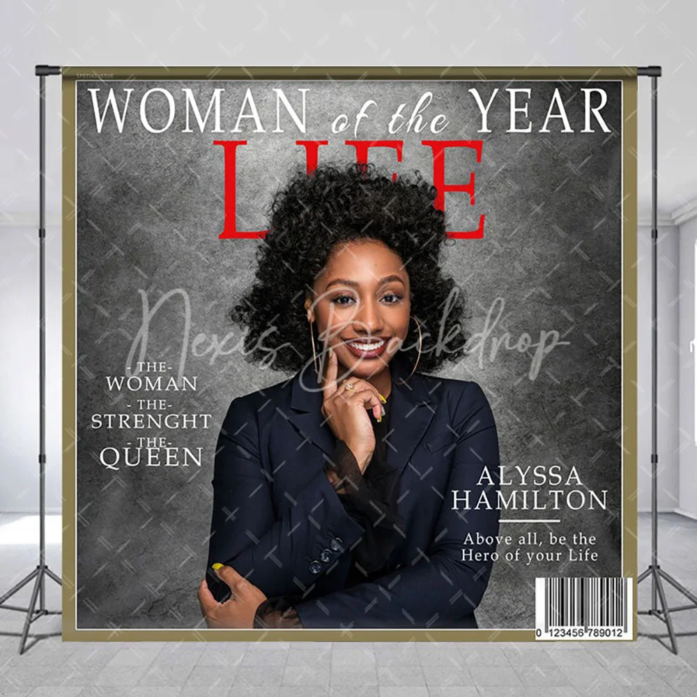 Custom Grey Magazine Cover Women Birthday Backdrop, Fashion Model Photography Background Photo Booth Studio Props
Custom Grey Magazine Cover Women Birthday Backdrop, Fashion Model Photography Background Photo Booth Studio Props