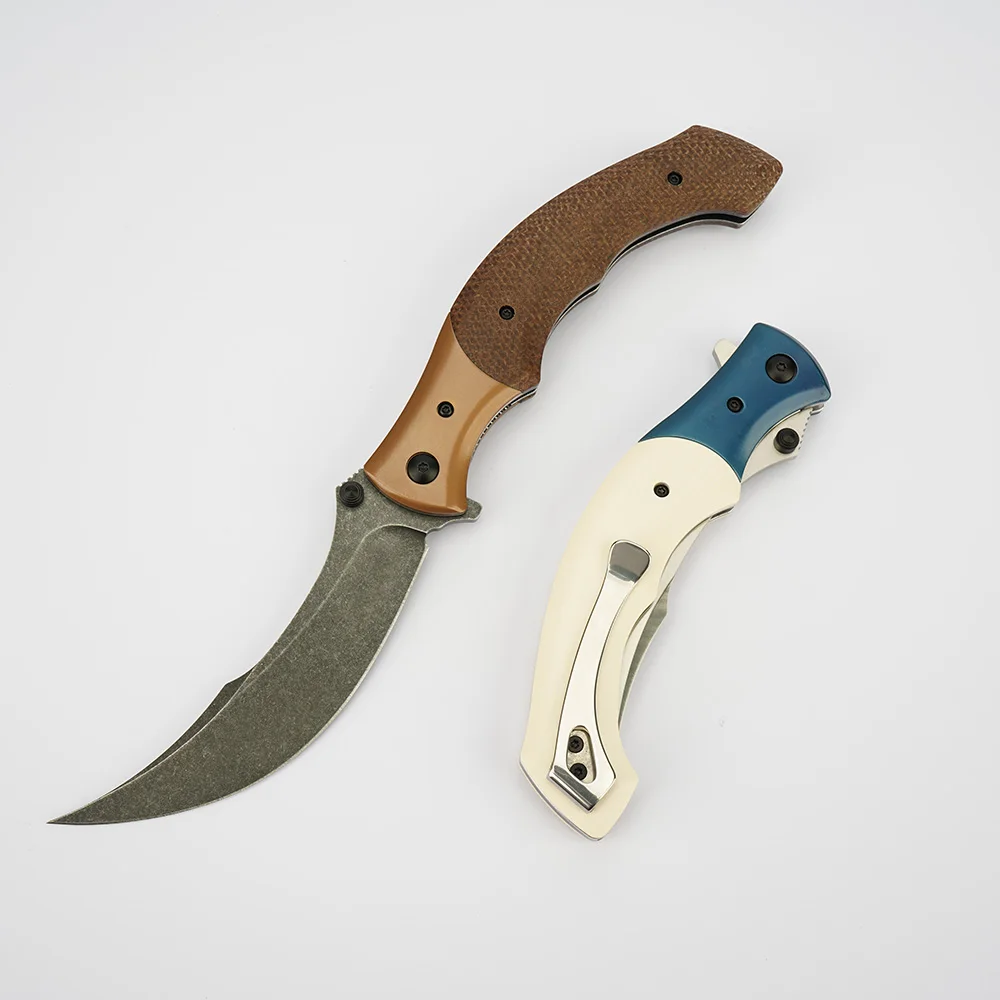 CR 7471 Карманный складной нож Охотничий нож с изогнутой деревянной ручкой Многофункциональные тактические ножи для выживания в дикой природе и самообороны
CR 7471 Карманный складной нож Охотничий нож с изогнутой деревянной ручкой Многофункциональные тактические ножи для выживания в дикой природе и самообороны