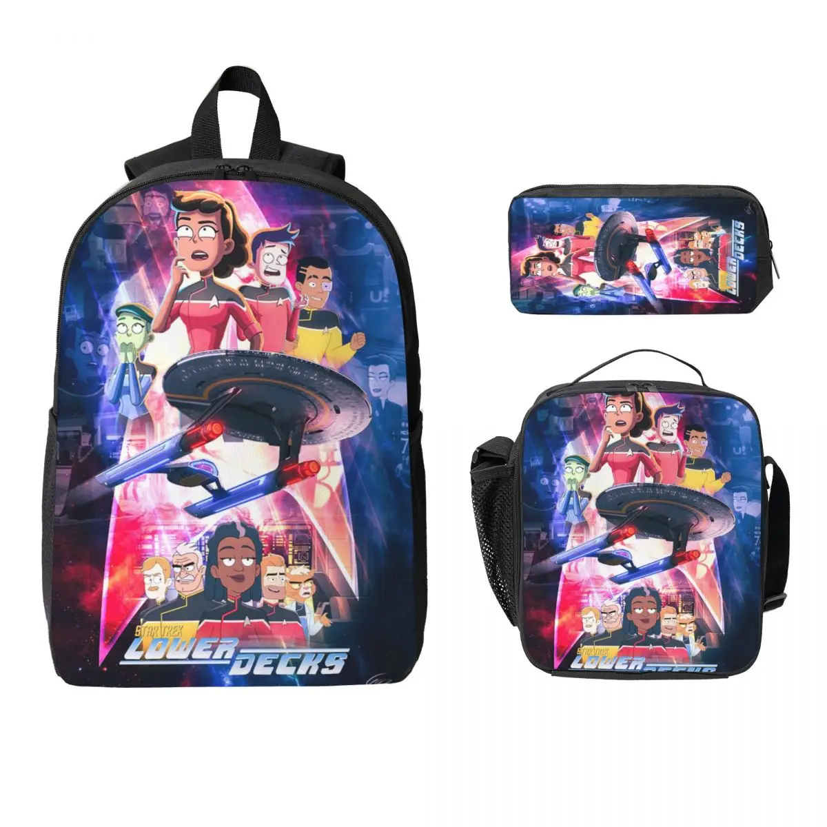 3Pcs Stars Treks Backpack Set for Girls Boys Pen Bags Bookbag Sets with Lunch Box For School Students Knapsack
3Pcs Stars Treks Backpack Set for Girls Boys Pen Bags Bookbag Sets with Lunch Box For School Students Knapsack