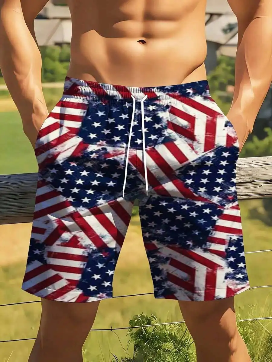 American Flag Print Swim Shorts For Men Patriotic Casual Beachwear Summer
American Flag Print Swim Shorts For Men Patriotic Casual Beachwear Summer