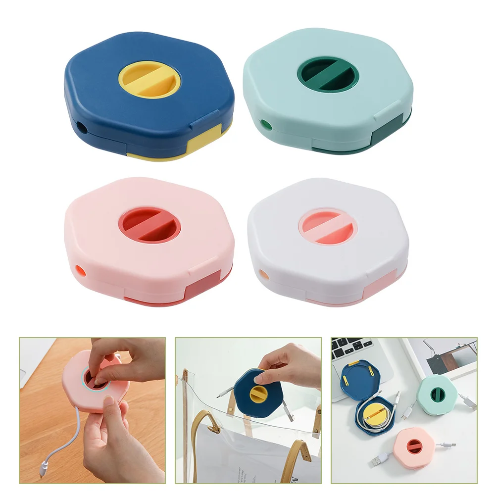 4 Pcs Charging Cable Data Storage Box Headphone Winder Retractable USB Organizer
4 Pcs Charging Cable Data Storage Box Headphone Winder Retractable USB Organizer