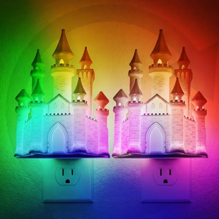 Ночник для розетки: 3D-печатный RGB-светильник в форме замка с изменением цвета, диммируемый, с функцией отключения при рассвете
Ночник для розетки: 3D-печатный RGB-светильник в форме замка с изменением цвета, диммируемый, с функцией отключения при рассвете