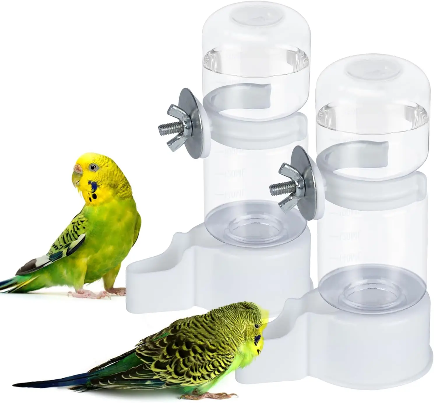Automatic Bird Water Dispenser 4.73 Fl Oz, No Mess Suspended Feeder for Parakeet Cockatiel Budgie Conure Lovebirds
Automatic Bird Water Dispenser 4.73 Fl Oz, No Mess Suspended Feeder for Parakeet Cockatiel Budgie Conure Lovebirds