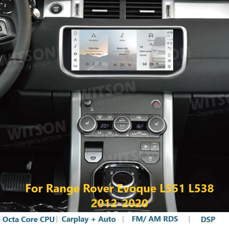 WITSON Android Авто Стерео Для Range Rover Evoque L551 L538 2012-2020 Harman Kardon Bosch Carplay Авто Радио Navi GPS Мультимедиа
WITSON Android Авто Стерео Для Range Rover Evoque L551 L538 2012-2020 Harman Kardon Bosch Carplay Авто Радио Navi GPS Мультимедиа