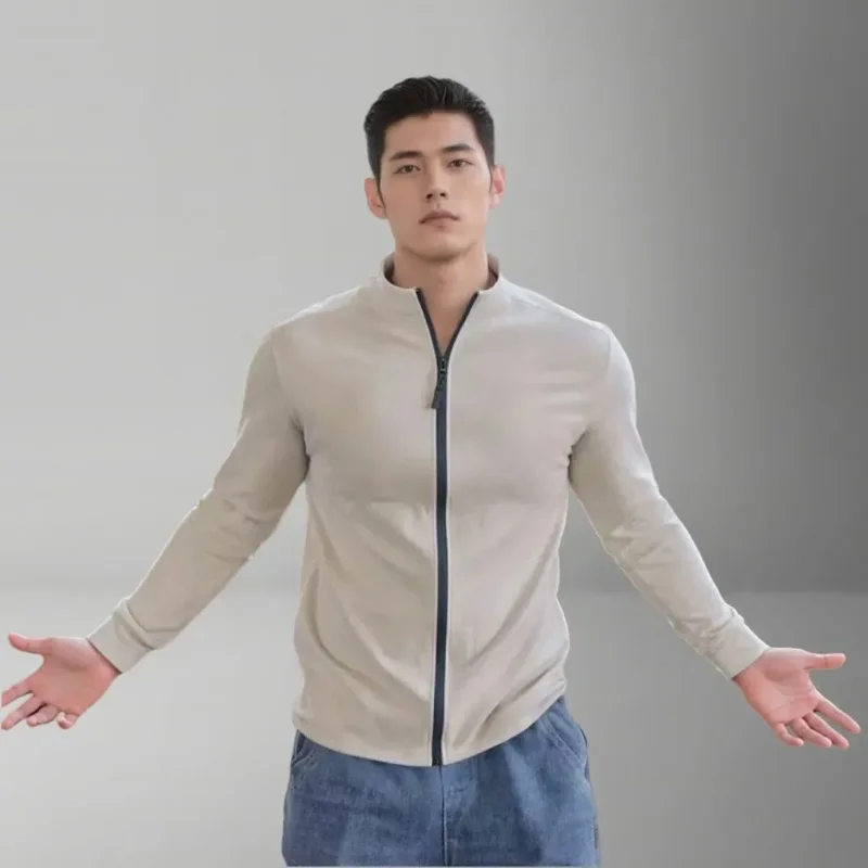 Mens Fleece Jacket Thermal Lined Stand Collar Zipper Running Long Sleeve Thin Velvet Inner Liner Outerwear Coat
Mens Fleece Jacket Thermal Lined Stand Collar Zipper Running Long Sleeve Thin Velvet Inner Liner Outerwear Coat