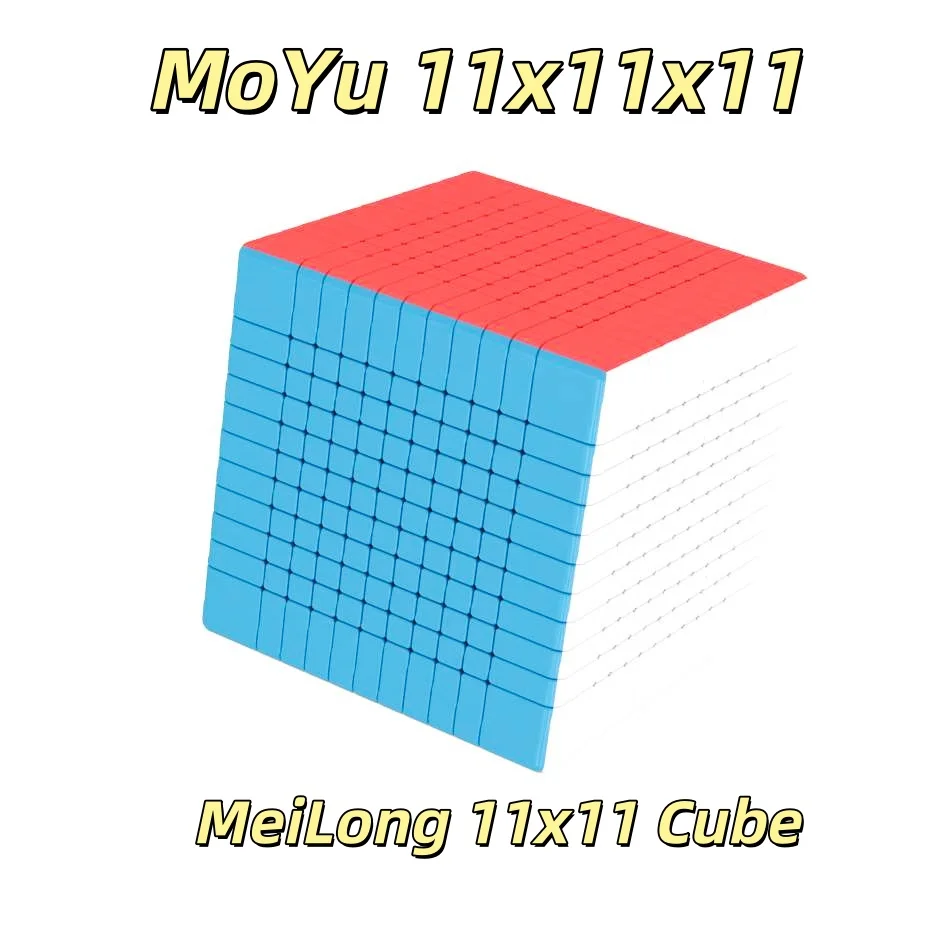MoYu MeiLong 11x11 Magic Cube Professional Stickerless Speed 11x11 Cubes Puzzle Cube Smooth Fast Cube Toys Gifts
MoYu MeiLong 11x11 Magic Cube Professional Stickerless Speed 11x11 Cubes Puzzle Cube Smooth Fast Cube Toys Gifts