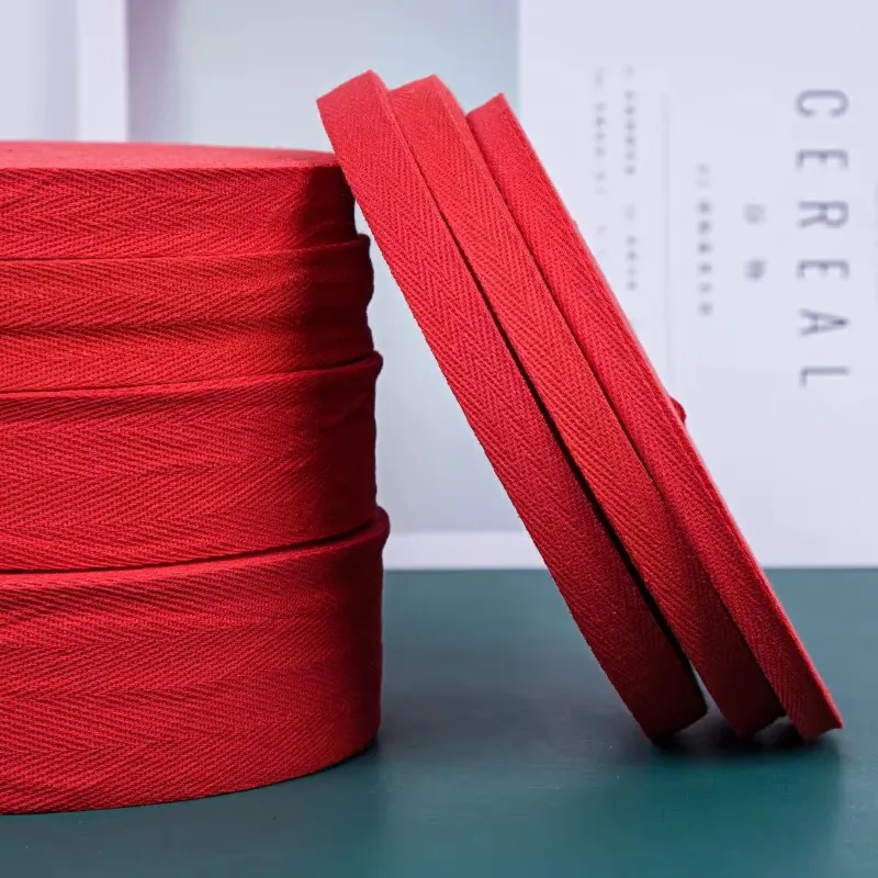 New 50Yards Eco-Friendly 100% Cotton Ribbon Herringbone Tape Sewing Overlock Cloth Strap Belt DIY Crafts Accessories 10-50mm
New 50Yards Eco-Friendly 100% Cotton Ribbon Herringbone Tape Sewing Overlock Cloth Strap Belt DIY Crafts Accessories 10-50mm