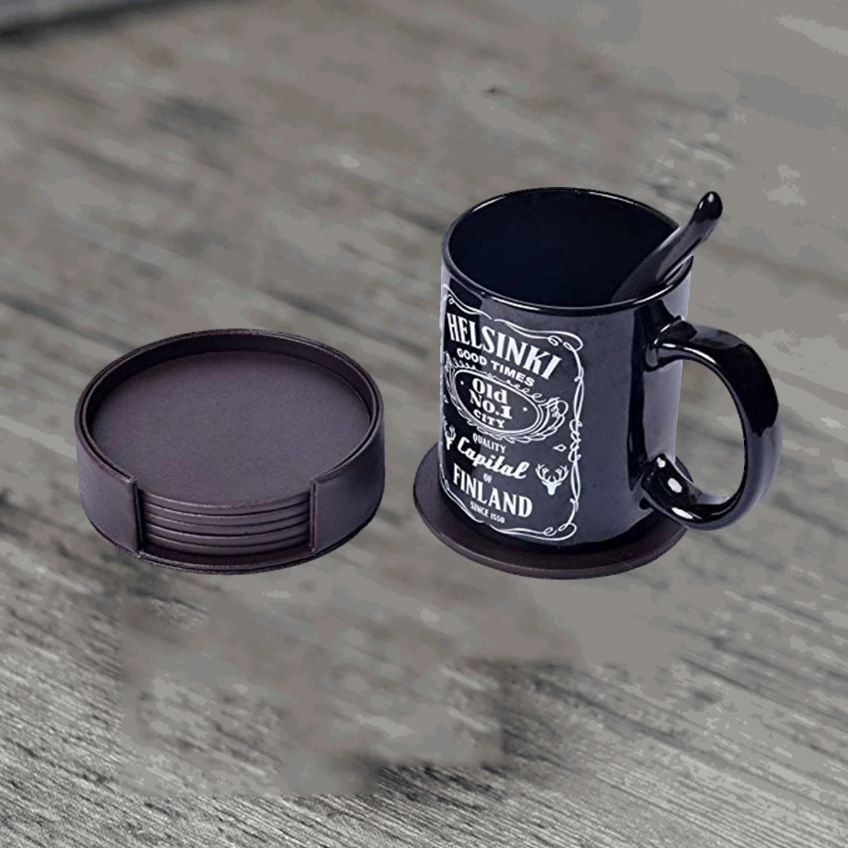 7 pcs Coaster Set PU Cup Mat Stylish Drink Mat Nonslip Heat Insulation Table Protector Kitchen Decor Gift
7 pcs Coaster Set PU Cup Mat Stylish Drink Mat Nonslip Heat Insulation Table Protector Kitchen Decor Gift