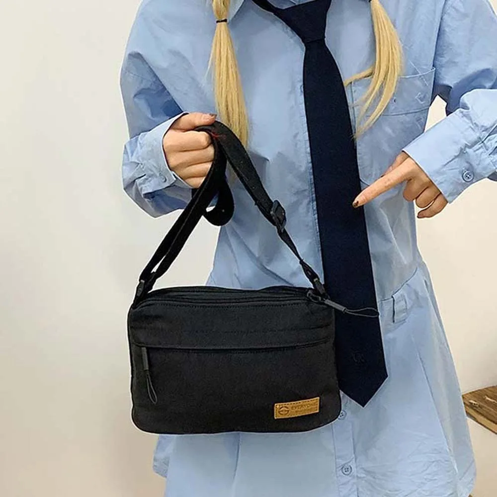 Adjustable Strap Nylon Square Bag Japanese Style Solid Color Large Capacity Shoulder Bag Soft Anti-splash Water
Adjustable Strap Nylon Square Bag Japanese Style Solid Color Large Capacity Shoulder Bag Soft Anti-splash Water