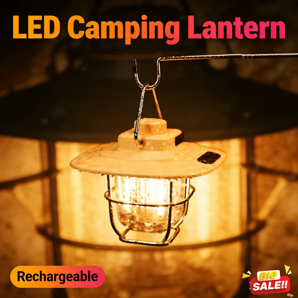 Подвесная светодиодная лампа для кемпинга, винтажный светильник для палатки с плавной регулировкой яркости, 2000 мАч, перезаряжаемый, водонепроницаемый, в ретро-металлическом корпусе, аварийный светильник
Подвесная светодиодная лампа для кемпинга, винтажный светильник для палатки с плавной регулировкой яркости, 2000 мАч, перезаряжаемый, водонепроницаемый, в ретро-металлическом корпусе, аварийный светильник