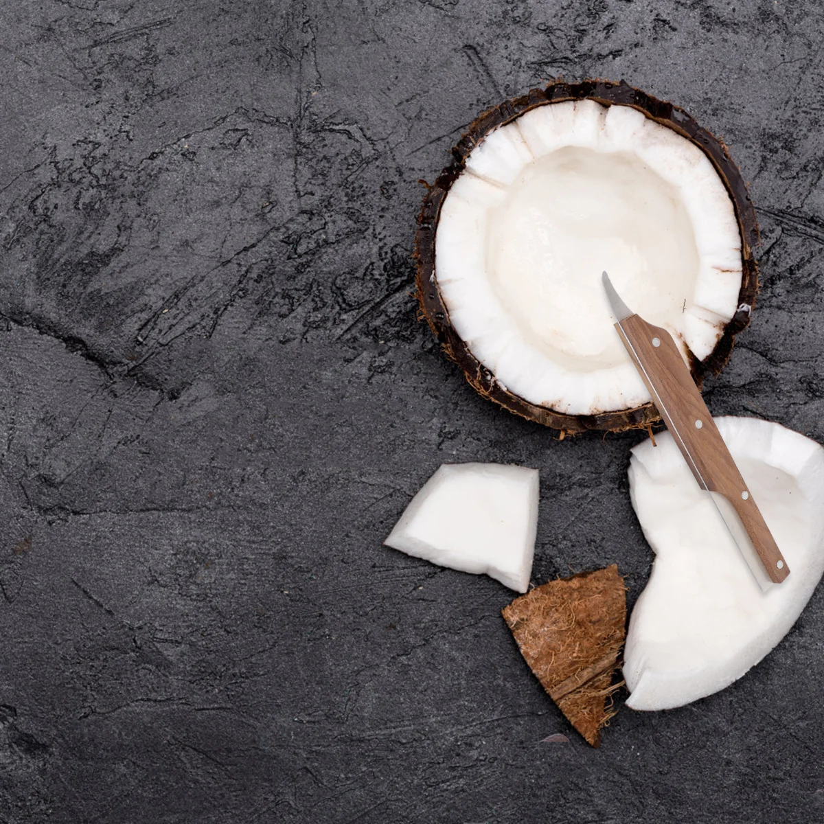 Набор инструментов для открывания кокосов, 2 шт., лезвие из нержавеющей стали, прочная деревянная ручка для легкого открытия и удаления мяса, кухонный гаджет
Набор инструментов для открывания кокосов, 2 шт., лезвие из нержавеющей стали, прочная деревянная ручка для легкого открытия и удаления мяса, кухонный гаджет