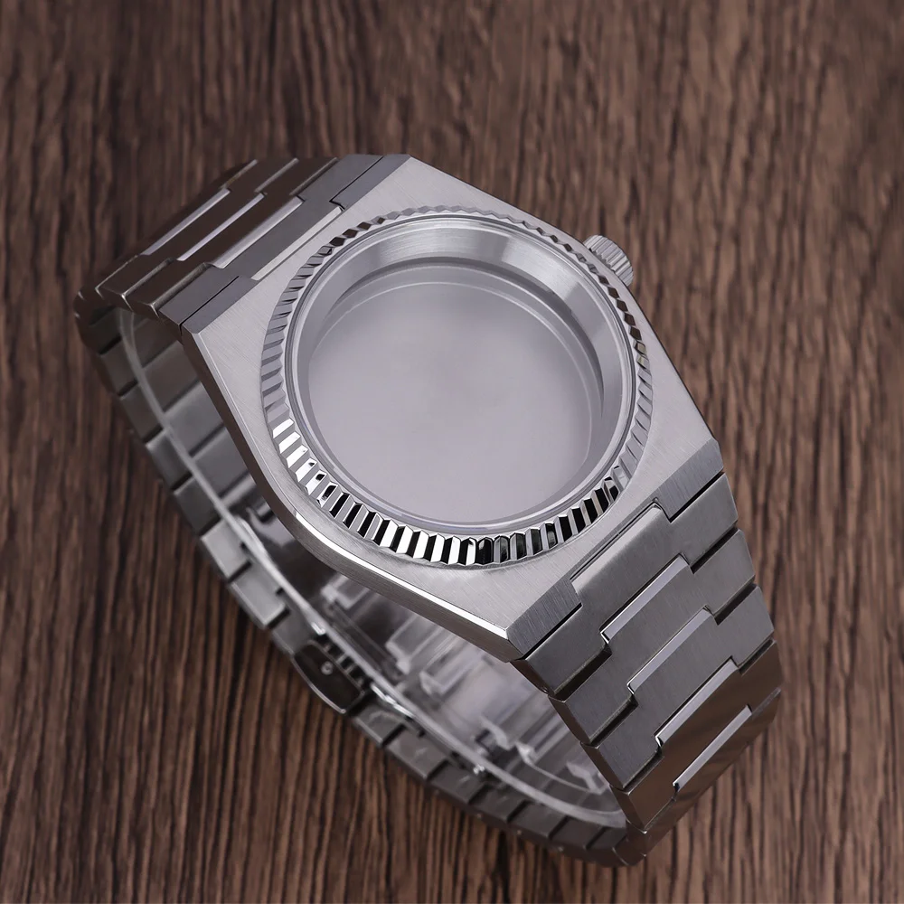 40mm Fluted Bezel Watch Case Bracelet Sapphire Crystal Glass Waterproof for PRX Super Player NH35 NH36 NH38 NH70 4R35 4R36 Movt
40mm Fluted Bezel Watch Case Bracelet Sapphire Crystal Glass Waterproof for PRX Super Player NH35 NH36 NH38 NH70 4R35 4R36 Movt