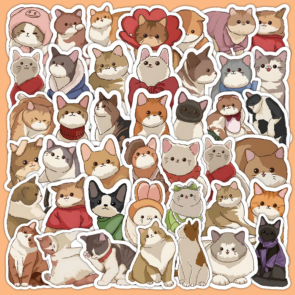 60Pcs Lovely Of Pet Cats Series Stickers Suitcase Phone Case Water Bottle Waterproof Decoration Diy Sticker Packs
60Pcs Lovely Of Pet Cats Series Stickers Suitcase Phone Case Water Bottle Waterproof Decoration Diy Sticker Packs