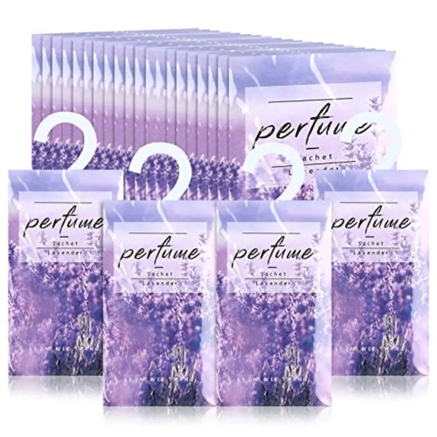 24 Pcs Lavender Large Hanging Closet Deodorizer Air Freshener Scented Sachets Subtle Lavender Scent for Drawers, Closets and Cl
24 Pcs Lavender Large Hanging Closet Deodorizer Air Freshener Scented Sachets Subtle Lavender Scent for Drawers, Closets and Cl
