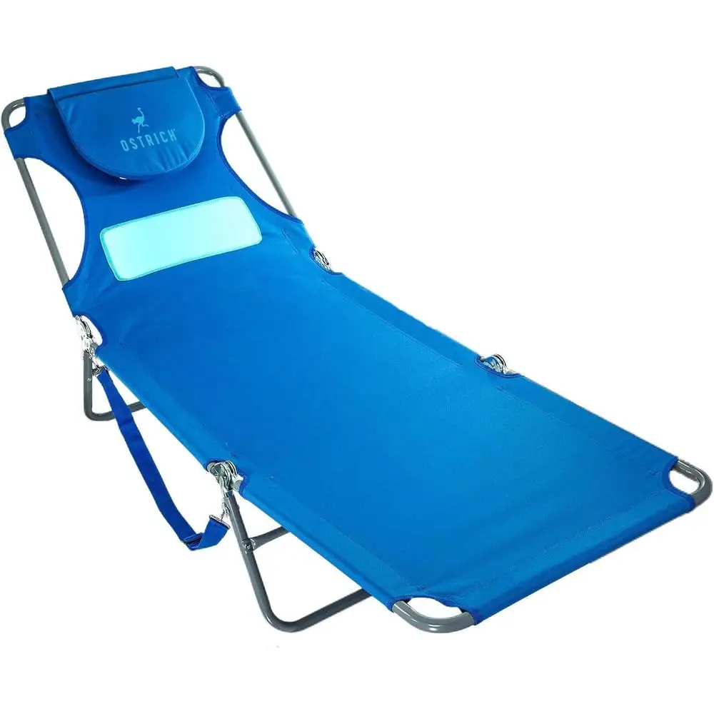 Portable Reclining Beach Chair with Chest Support, Ideal for Outdoor, Patio, Lawn, Camping, and Poolside Tanning in Ocean Blue
Portable Reclining Beach Chair with Chest Support, Ideal for Outdoor, Patio, Lawn, Camping, and Poolside Tanning in Ocean Blue