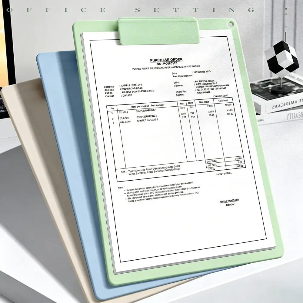 Durable PP A4 Clipboard Rotatable Dual-Use Writing Pad Portable Document Holder Students
Durable PP A4 Clipboard Rotatable Dual-Use Writing Pad Portable Document Holder Students